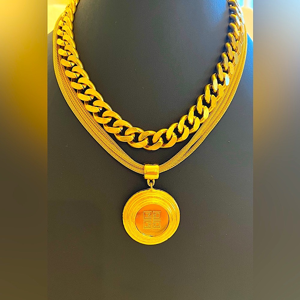 Vtg Givenchy Statement Necklace - image 3
